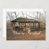 Personalisiert diese wunderschöne rustikale Einlad Einladung (Vorne/Hinten)