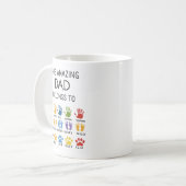 Personalisiert Dieser erstaunliche Vater gehört zu Kaffeetasse (Vorderseite Links)