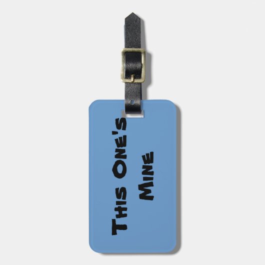 Personalisiert dieser irgendjemandes gepäckanhänger (Vorderseite vertikal)