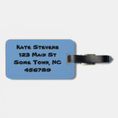 Personalisiert dieser irgendjemandes gepäckanhänger (Rückseite horizontal)