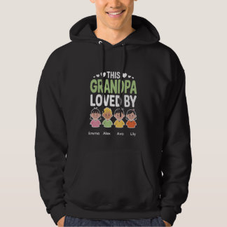 Personalisiert Dieser Opa Geliebt Von – Benutzerde Hoodie