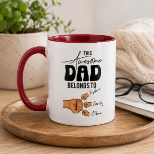 Personalisiert Dieser tolle Papa gehört   Benutzer Tasse