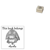 Personalisiert - Dieses Buch gehört - Kaninchen Gummistempel (Stempel)