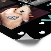 Personalisiert dieses "Liebe You" Couple's Foto Po Poster (Ecke)