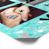 Personalisiert dieses "Liebe You" Couple's Foto Po Poster (Ecke)