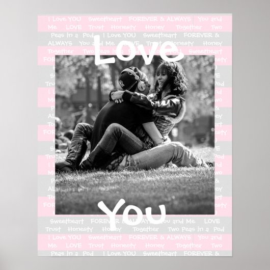 Personalisiert dieses "Liebe You"-Poster Poster (Vorne)