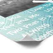 Personalisiert dieses "Liebe You"-Poster Poster (Ecke)