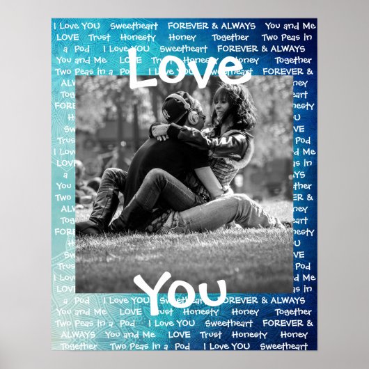 Personalisiert dieses "Liebe You"-Poster Poster (Vorne)
