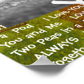 Personalisiert dieses "Liebe You"-Poster Poster (Ecke)