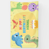 Personalisiert Dinosaur Happy Birthday Banner (Vertikal)