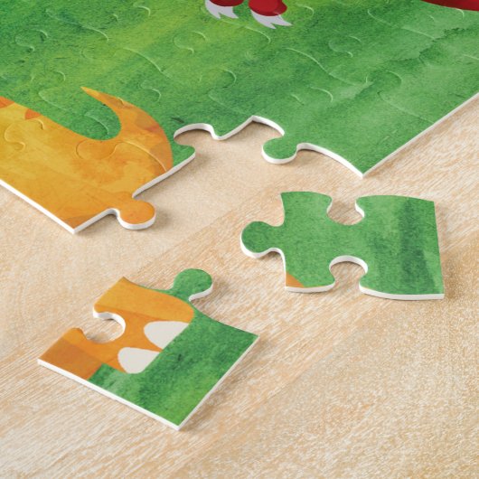 Personalisiert Dinosaur Jurassic T Rex Brontosauru Puzzle (Seite)