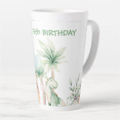 Personalisiert Dinosaur Latte Tasse (Rechte Ecke)