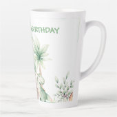 Personalisiert Dinosaur Latte Tasse (Rechts)
