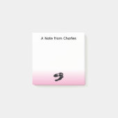 Personalisiert Dinosaur T. rex Post-it Klebezettel (Vorderseite)