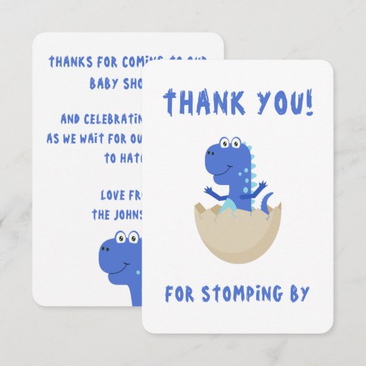 Personalisiert Dinosaurier (Vorne/Hinten)