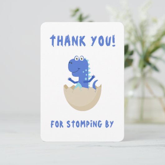 Personalisiert Dinosaurier (Stehend Vorderseite)