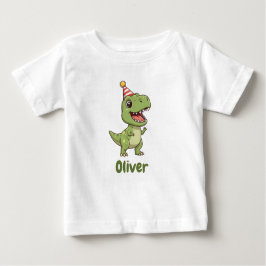 Personalisiert Dinosaurier Kinder T - Shirt mit Na