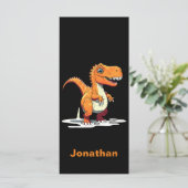 Personalisiert Dinosaurier Rex Lesezeichen (Stehend Vorderseite)