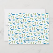 Personalisiert Dinosaurier Vielen Dank Karte (Rückseite)