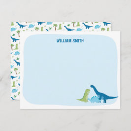 Personalisiert Dinosaurier Vielen Dank Karte
