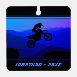 Personalisiert Dirt Bike Motocross Weihnachten Ornament Aus Metall