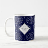 Personalisiert Ditsy Winter Snow Angels Snowmen Og Kaffeetasse (Links)