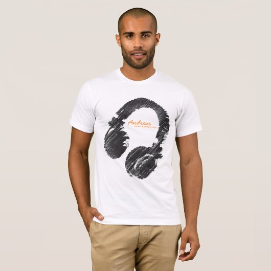 Personalisiert DJ T-Shirt d.j. Cool (Vorne ganz)