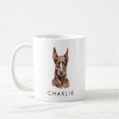 Personalisiert Doberman Dog Lover Tasse (Links)