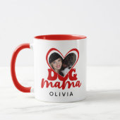 Personalisiert Dog Mama Foto Tasse (Links)
