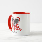 Personalisiert Dog Mama Foto Tasse (Vorderseite Links)