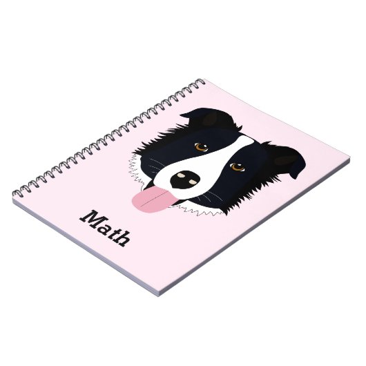 Personalisiert Dog-Muster-Notebook Notizblock (Linke Seite)