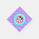 Personalisiert Dog Pool Party Napkins Serviette (Ecke)