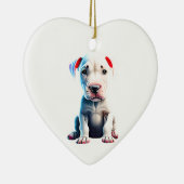 Personalisiert Dogo Argentino Welppy Keramik Ornament (Rechts)