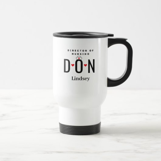 Personalisiert DON Nurse Travel Mug Reisebecher (Rechts)