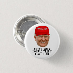 PERSONALISIERT DONALD TRUMP MAGA BUTTON