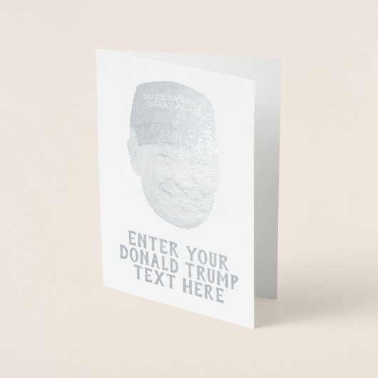 PERSONALISIERT DONALD TRUMP MAGA FOLIENKARTE (Vorderseite)