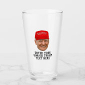 PERSONALISIERT DONALD TRUMP MAGA GLAS (Vorderseite)