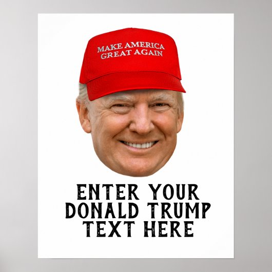 PERSONALISIERT DONALD TRUMP MAGA POSTER (Vorne)