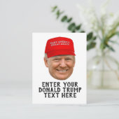 PERSONALISIERT DONALD TRUMP MAGA POSTKARTE (Stehend Vorderseite)