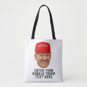 PERSONALISIERT DONALD TRUMP MAGA TASCHE (Vorderseite)