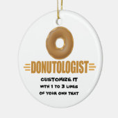 Personalisiert Donut Keramik Ornament (Links)