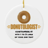 Personalisiert Donut Keramik Ornament (Hinten)