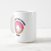 Personalisiert Donut vergessen Sie phantastisch si Kaffeetasse (Vorderseite Links)