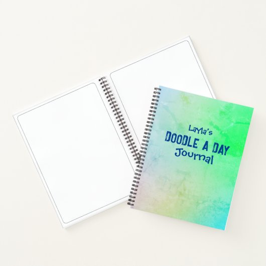 Personalisiert Doodle A Day Journal Notizblock (Innenseite)