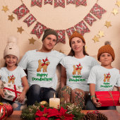 Personalisiert Doodle Hund Weihnachtsfeiertag Baby Strampler