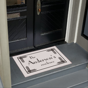 Personalisiert Doormat - Art-Deco-Stil Fußmatte
