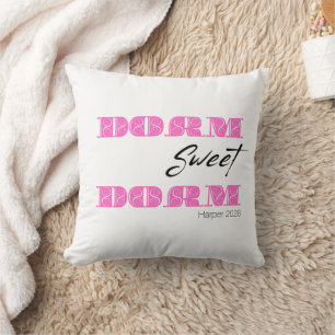 Personalisiert Dorm Sweet Dorm Pink Kissen