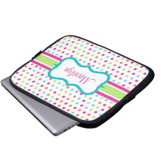 Personalisiert-Dot-Laptop-Gehäuse Laptopschutzhülle (Vorne Knopf)