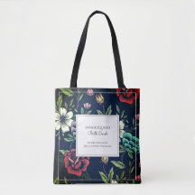 Personalisiert Doula Midfrau Floral Tote Bag