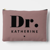 Personalisiert Dr. Bold Typografy Doctor Abschluss Zubehörtasche (Vorderseite)